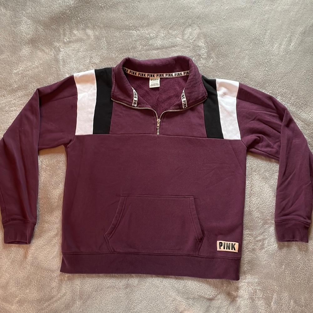 Victoria’s Secret Pink Size Small Quarter Zip Sweatshirt